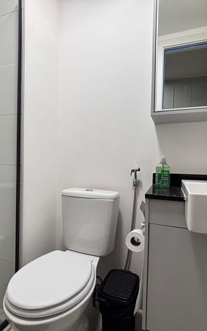 Studio para alugar com 25m², 1 quarto e sem vaga Studio para alugar com 25m², 1 quarto e sem vagaBanheiro