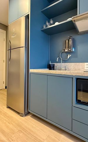 Studio para alugar com 26m², 0 quarto e sem vaga Studio para alugar com 26m², 0 quarto e sem vagaCozinha