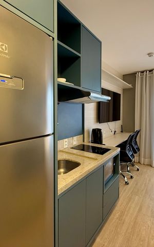 Studio para alugar com 26m², 0 quarto e sem vaga Studio para alugar com 26m², 0 quarto e sem vagaCozinha