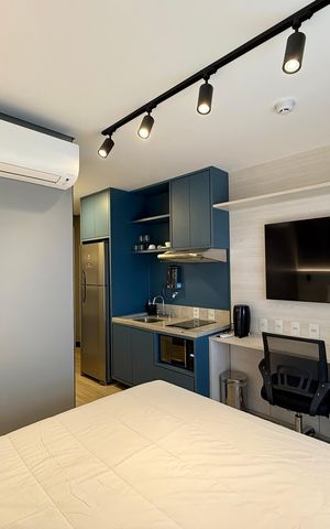 Studio para alugar com 26m², 0 quarto e sem vaga Studio para alugar com 26m², 0 quarto e sem vagaQuarto