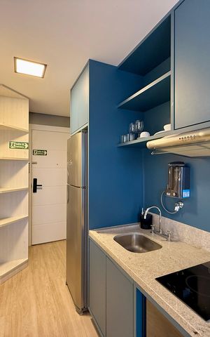 Studio para alugar com 26m², 0 quarto e sem vaga Studio para alugar com 26m², 0 quarto e sem vagaCozinha