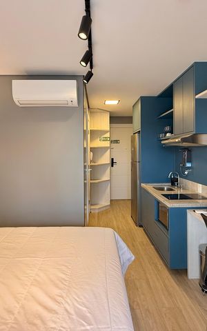 Studio para alugar com 26m², 0 quarto e sem vaga Studio para alugar com 26m², 0 quarto e sem vagaQuarto