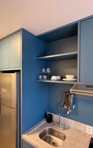 Studio para alugar com 26m², 0 quarto e sem vaga Studio para alugar com 26m², 0 quarto e sem vagaCozinha
