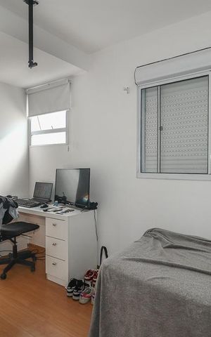 Apartamento à venda com 46m², 1 quarto e 1 vagaQuarto