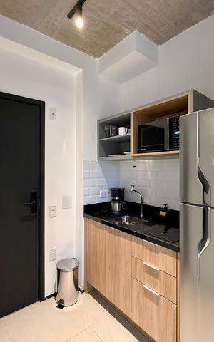 Studio à venda com 24m², 0 quarto e sem vaga Studio à venda com 24m², 0 quarto e sem vagaCozinha
