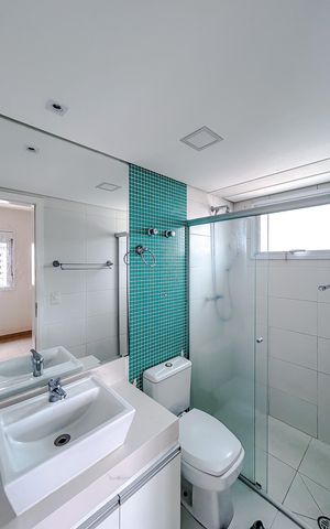 Apartamento à venda com 84m², 3 quartos e 2 vagasBanheiro da Suíte
