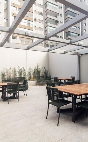 Studio para alugar com 27m², 1 quarto e sem vaga Studio para alugar com 27m², 1 quarto e sem vagaÁrea Comum - Churrasqueira