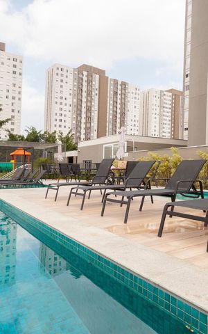 Apartamento à venda com 46m², 2 quartos e 1 vagaÁrea comum - Piscina