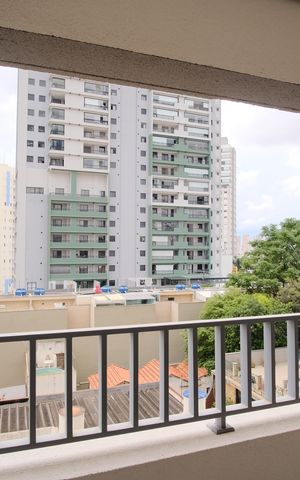 Studio à venda com 37m², 1 quarto e sem vagaVaranda