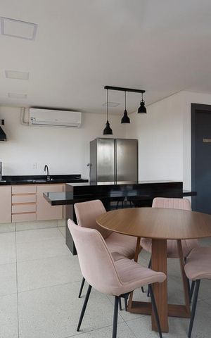 Studio à venda com 28m², 1 quarto e sem vaga Studio à venda com 28m², 1 quarto e sem vagaÁrea comum - Espaço gourmet