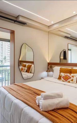 Apartamento para alugar com 26m², 1 quarto e sem vaga Apartamento para alugar com 26m², 1 quarto e sem vagaSala/Quarto