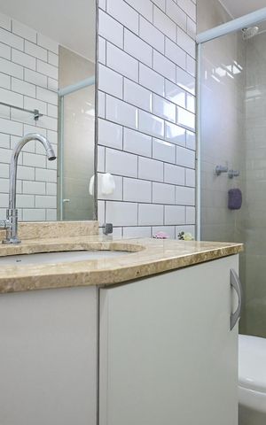 Apartamento à venda com 76m², 3 quartos e 2 vagasBanheiro Suíte 