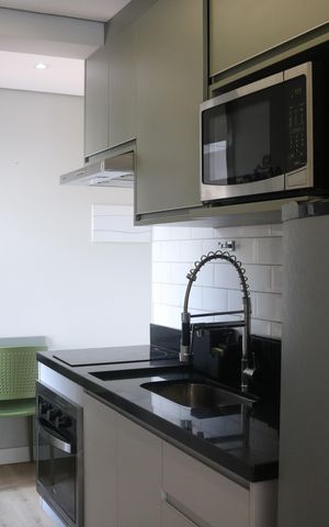 Studio à venda com 26m², 1 quarto e sem vagaCozinha