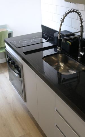 Studio à venda com 26m², 1 quarto e sem vagaCozinha