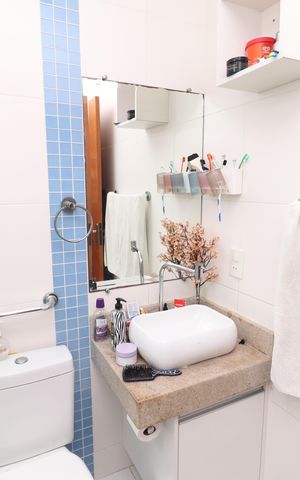 Apartamento à venda com 80m², 3 quartos e sem vagaBanheiro Social