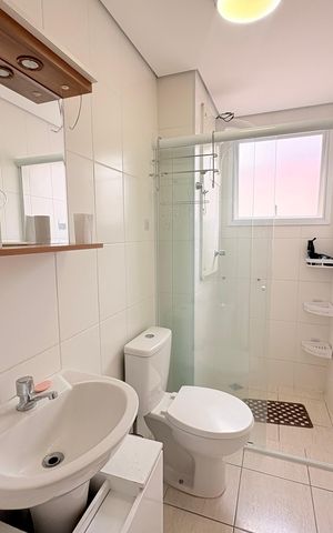 Apartamento à venda com 53m², 2 quartos e 2 vagasBanheiro Social