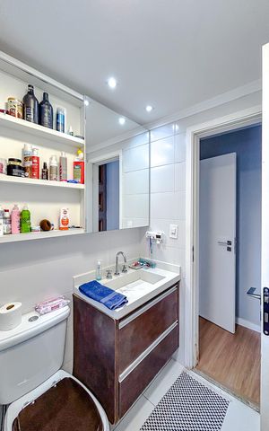 Apartamento à venda com 72m², 3 quartos e 1 vagaBanheiro da Suíte