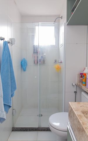 Apartamento à venda com 55m², 2 quartos e 1 vaga Apartamento à venda com 55m², 2 quartos e 1 vagaBanheiro da Suíte