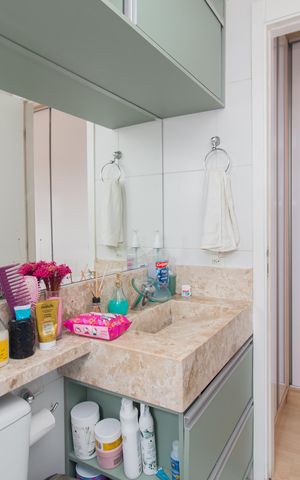Apartamento à venda com 55m², 2 quartos e 1 vaga Apartamento à venda com 55m², 2 quartos e 1 vagaBanheiro da Suíte