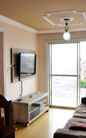 Apartamento à venda com 56m², 2 quartos e 1 vaga Apartamento à venda com 56m², 2 quartos e 1 vagaDetalhe - Sala e Sala de Jantar