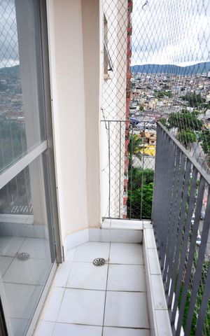 Apartamento à venda com 56m², 2 quartos e 1 vaga Apartamento à venda com 56m², 2 quartos e 1 vagaDetalhe - Varanda da Sala e Sala de Jantar