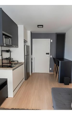Apartamento para alugar com 32m², 1 quarto e sem vaga
