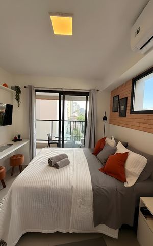 Apartamento para alugar com 29m², 1 quarto e sem vaga