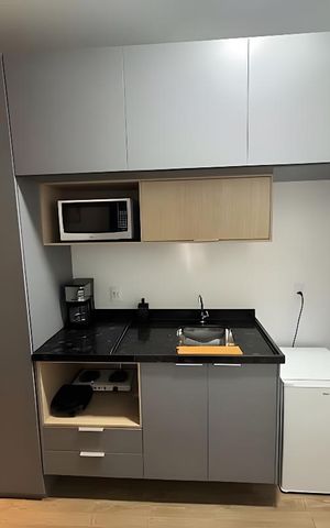 Apartamento para alugar com 25m², 1 quarto e sem vaga