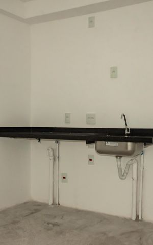 Studio à venda com 43m², 1 quarto e sem vagaCozinha