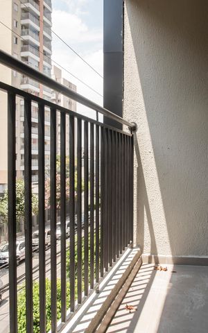 Studio à venda com 29m², 1 quarto e sem vagaVaranda