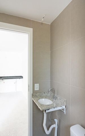 Studio à venda com 29m², 1 quarto e sem vaga Studio à venda com 29m², 1 quarto e sem vagaBanheiro Social