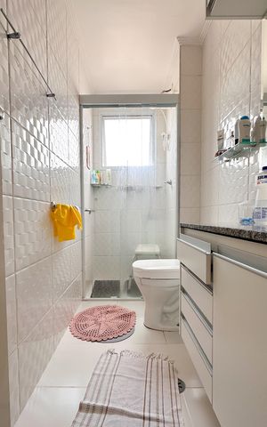 Apartamento para alugar com 65m², 2 quartos e 1 vaga Apartamento para alugar com 65m², 2 quartos e 1 vagaBanheiro Social