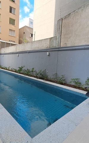 Apartamento à venda com 26m², 1 quarto e sem vaga Apartamento à venda com 26m², 1 quarto e sem vagaPiscina