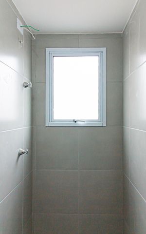 Apartamento para alugar com 26m², 1 quarto e sem vaga Apartamento para alugar com 26m², 1 quarto e sem vagaBanheiro da Suíte