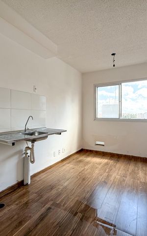Apartamento à venda com 24m², 1 quarto e sem vaga Apartamento à venda com 24m², 1 quarto e sem vagaSala e cozinha