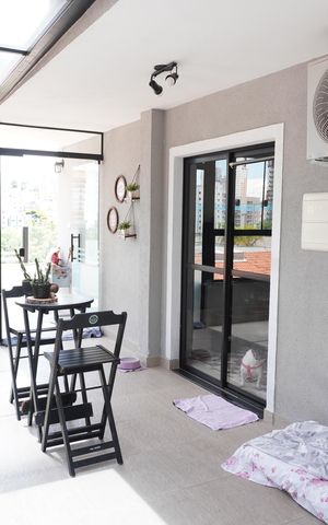 Apartamento à venda com 80m², 1 quarto e 1 vagaVaranda gourmet