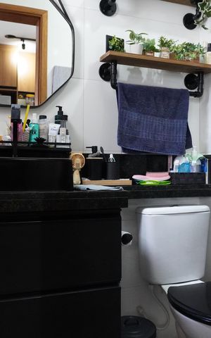 Apartamento à venda com 80m², 1 quarto e 1 vagaBanheiro