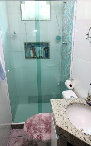 Casa à venda com 60m², 2 quartos e sem vagaBanheiro da Suíte
