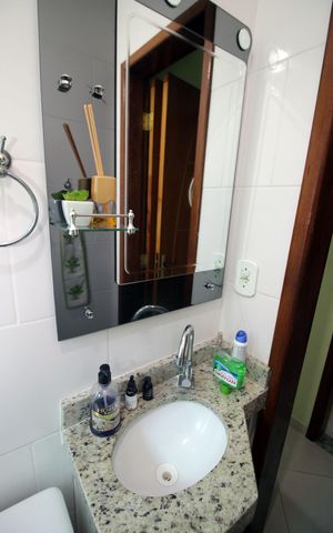 Casa à venda com 60m², 2 quartos e sem vagaBanheiro da Suíte