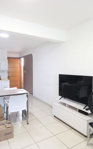 Studio à venda com 28m², 1 quarto e sem vagaSala