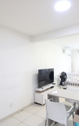 Studio à venda com 28m², 1 quarto e sem vagaSala