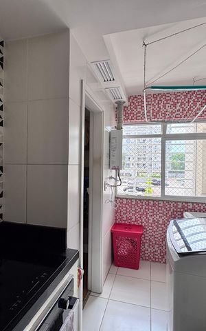 Apartamento à venda com 87m², 3 quartos e 2 vagas Apartamento à venda com 87m², 3 quartos e 2 vagasCozinha e Área de Serviço