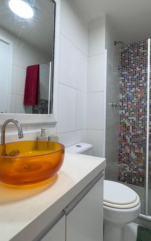 Apartamento à venda com 87m², 3 quartos e 2 vagas Apartamento à venda com 87m², 3 quartos e 2 vagasBanheiro Canadense