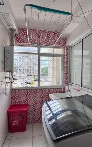 Apartamento à venda com 87m², 3 quartos e 2 vagas Apartamento à venda com 87m², 3 quartos e 2 vagasCozinha e Área de Serviço