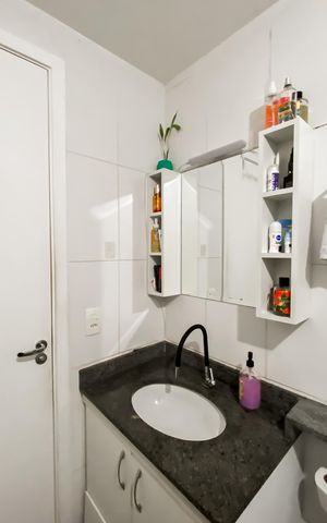 Apartamento à venda com 33m², 1 quarto e 1 vaga Apartamento à venda com 33m², 1 quarto e 1 vagaBanheiro