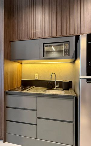 Studio para alugar com 25m², 0 quarto e sem vaga Studio para alugar com 25m², 0 quarto e sem vagaCozinha