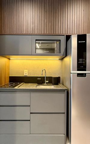 Studio para alugar com 25m², 0 quarto e sem vaga Studio para alugar com 25m², 0 quarto e sem vagaCozinha