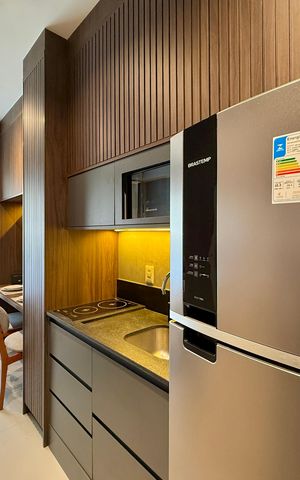 Studio para alugar com 25m², 0 quarto e sem vaga Studio para alugar com 25m², 0 quarto e sem vagaCozinha