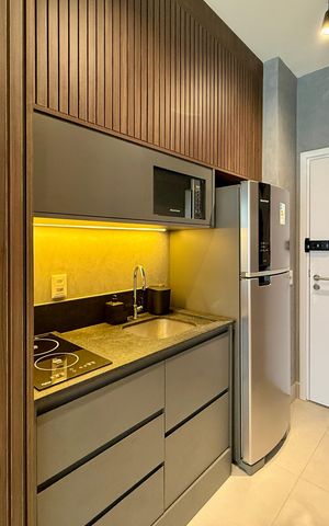 Studio para alugar com 25m², 0 quarto e sem vaga Studio para alugar com 25m², 0 quarto e sem vagaCozinha