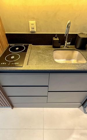 Studio para alugar com 25m², 0 quarto e sem vaga Studio para alugar com 25m², 0 quarto e sem vagaCozinha